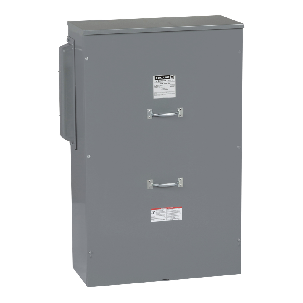 EZM1800TBU – Main lugs unit, EZ Meter-Pak, 800A, 120/240VAC, 1ph/3W, 800A bus, UG, Type 3R, EUSERC