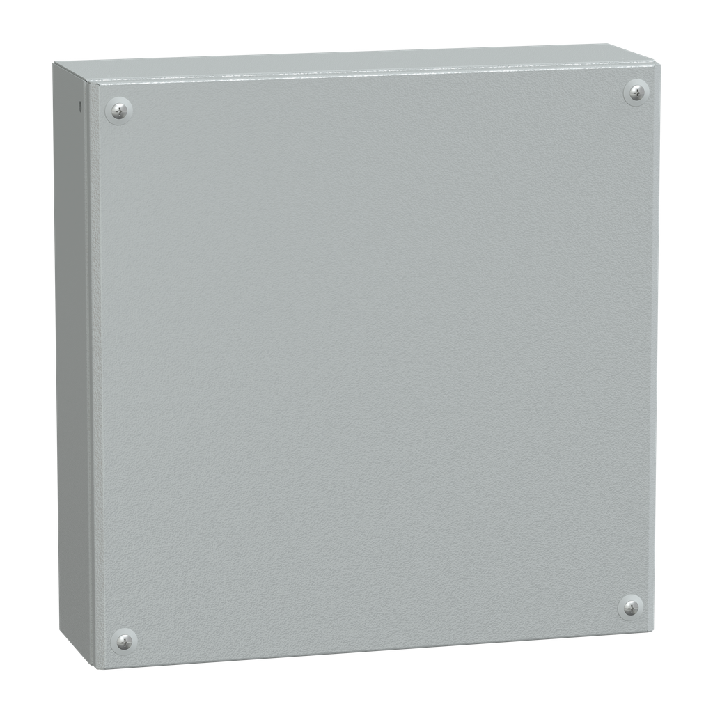 NSYSBM404012 – Metal industrial box plain door H400xW400xD120 IP66 IK10 RAL 7035