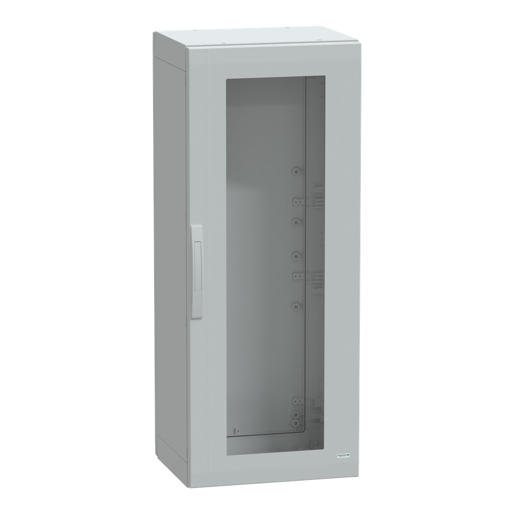 NSYPLA1254TG – Floor standing polyester enclosure, Thalassa PLA, glazed door, completely sealed, 1250x500x420mm, IP65, IK08