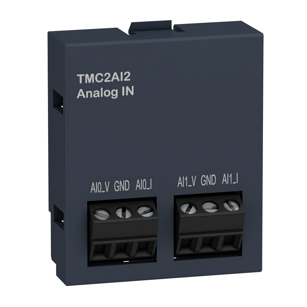 TMC2AI2 – analogue input cartridge, Modicon M221, 2 analog inputs, IO extension