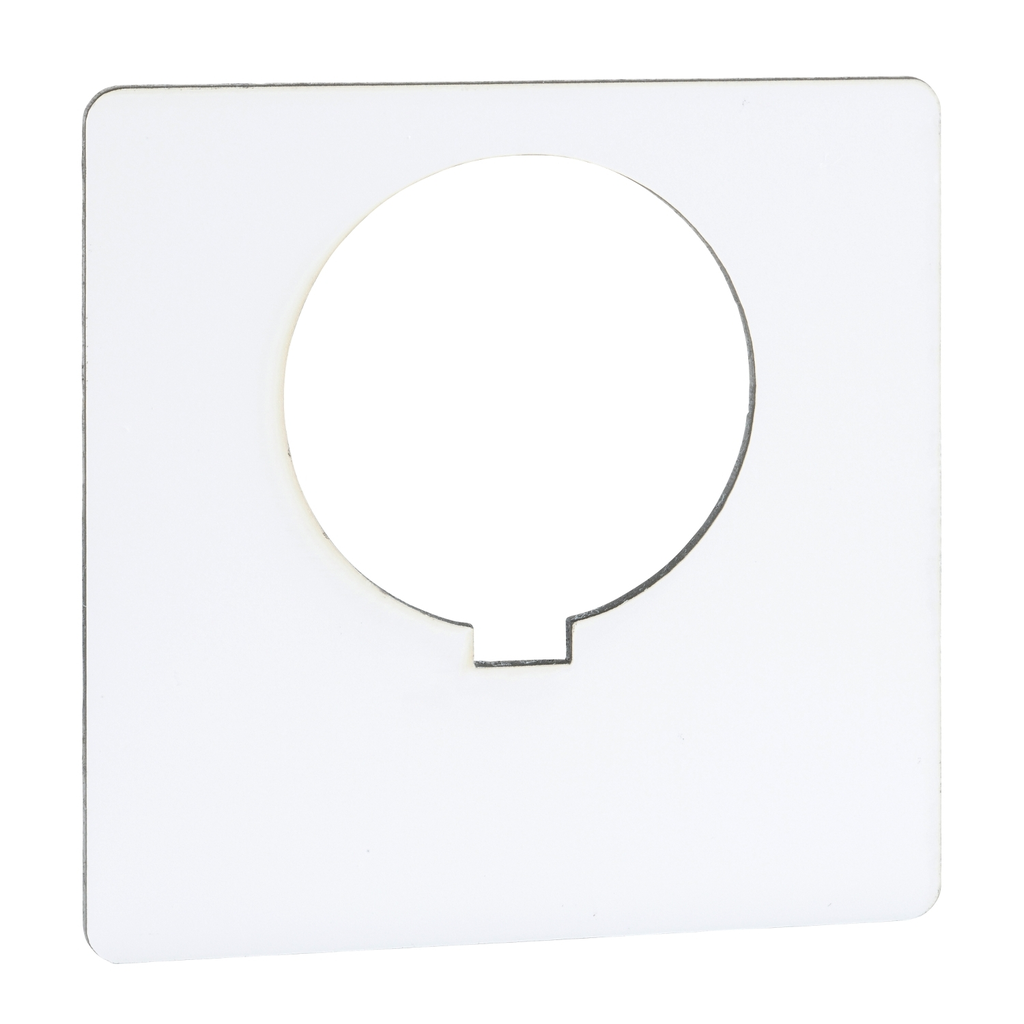 Mayer-DDS-Blank legend, Harmony 9001K, Harmony 9001SK, 30mm, plastic, white with black letters, 57mm square-1