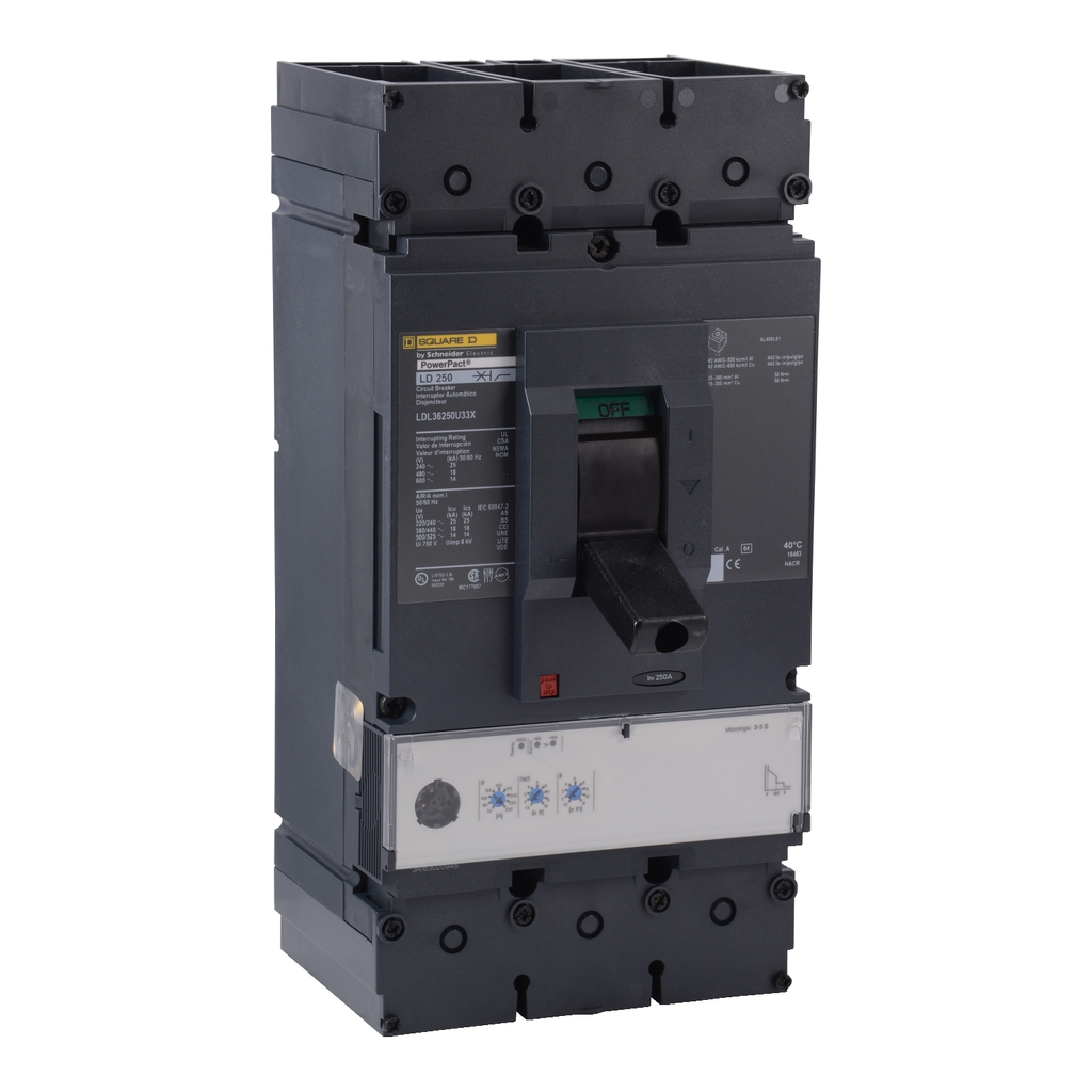 Product image for SQD LJL36250U33X Circuit breaker, P