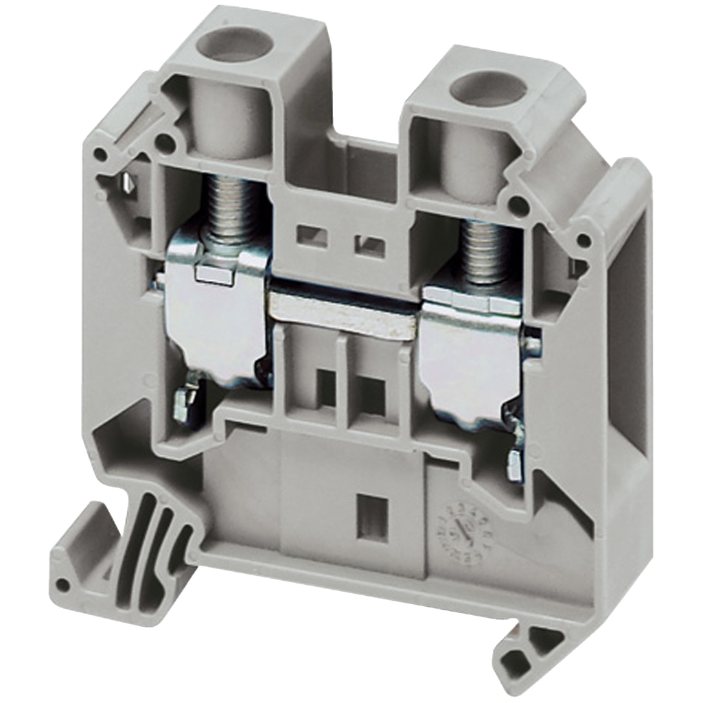 NSYTRV162 – Terminal block, Linergy TR, grey, 16mm2, passthrough, 2 points, set of 10