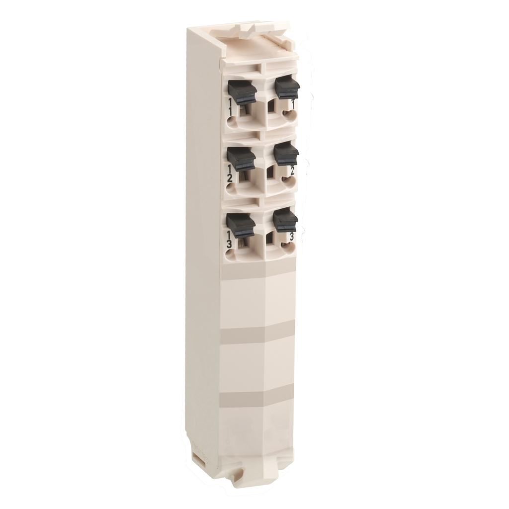 Mayer-DDS-Modicon TM5, terminal block, 6 contacts, white, quantity 1-1