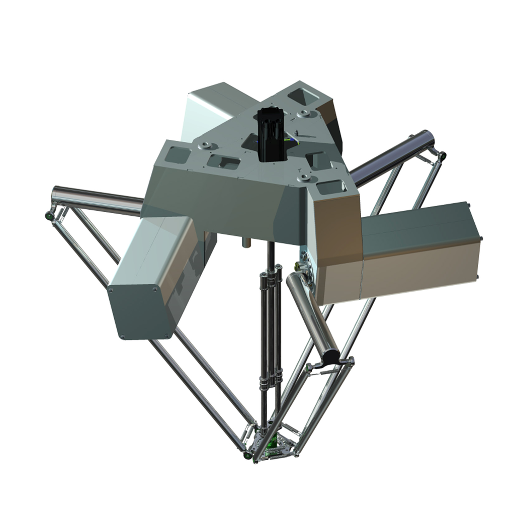VRKP4L0FNF00000 – Delta 3 robot, P4, 3-5 axis, 15 kg permissible load, 0-1200 mm working envelop