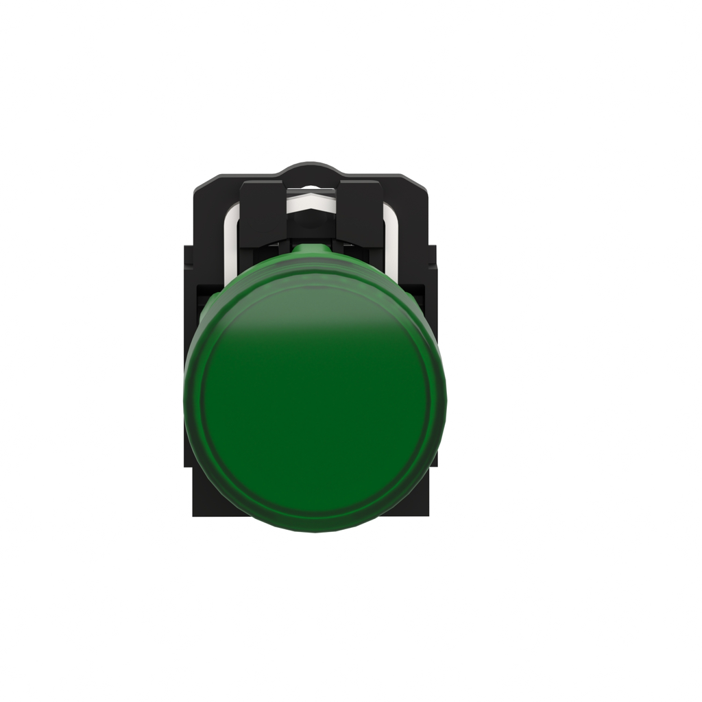 Mayer-DDS-Pilot light, Harmony XB5, grey plastic, green, 22mm, universal LED, plain lens, 230...240V AC-2