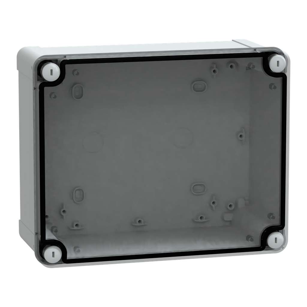NSYTBS241910T – ABS box IP66 IK07 RAL7035 Int.H225W175D100 Ext.H241W191D128 Transp.cover H20