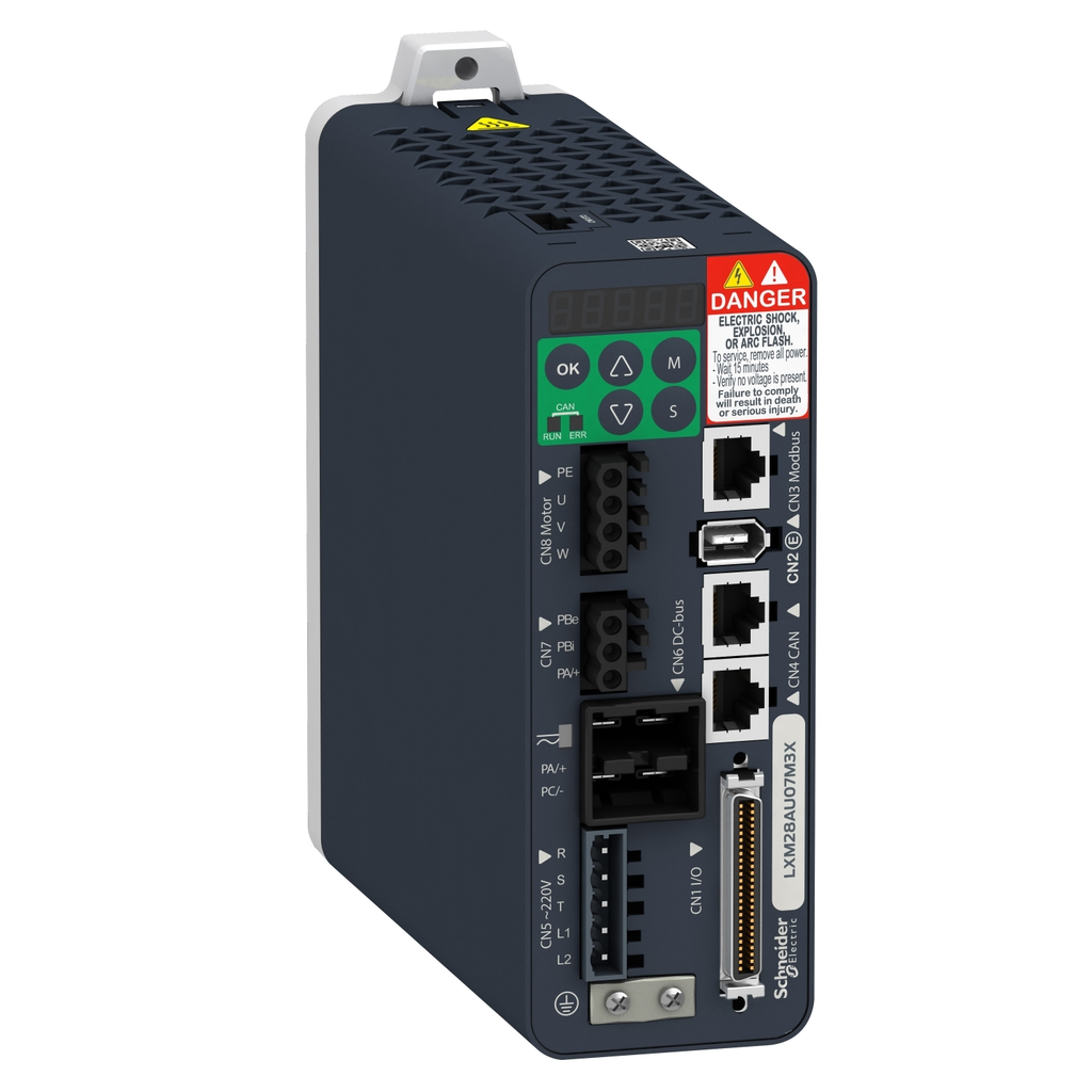 Mayer-DDS-motion servo drive, Lexium 28, single and three phase, 200 to 240V, 50W-1