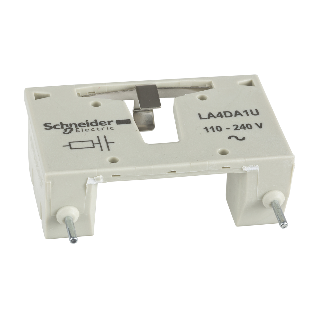 LA4DA1E – TeSys Deca, suppressor module, RC circuit, 24…48V AC