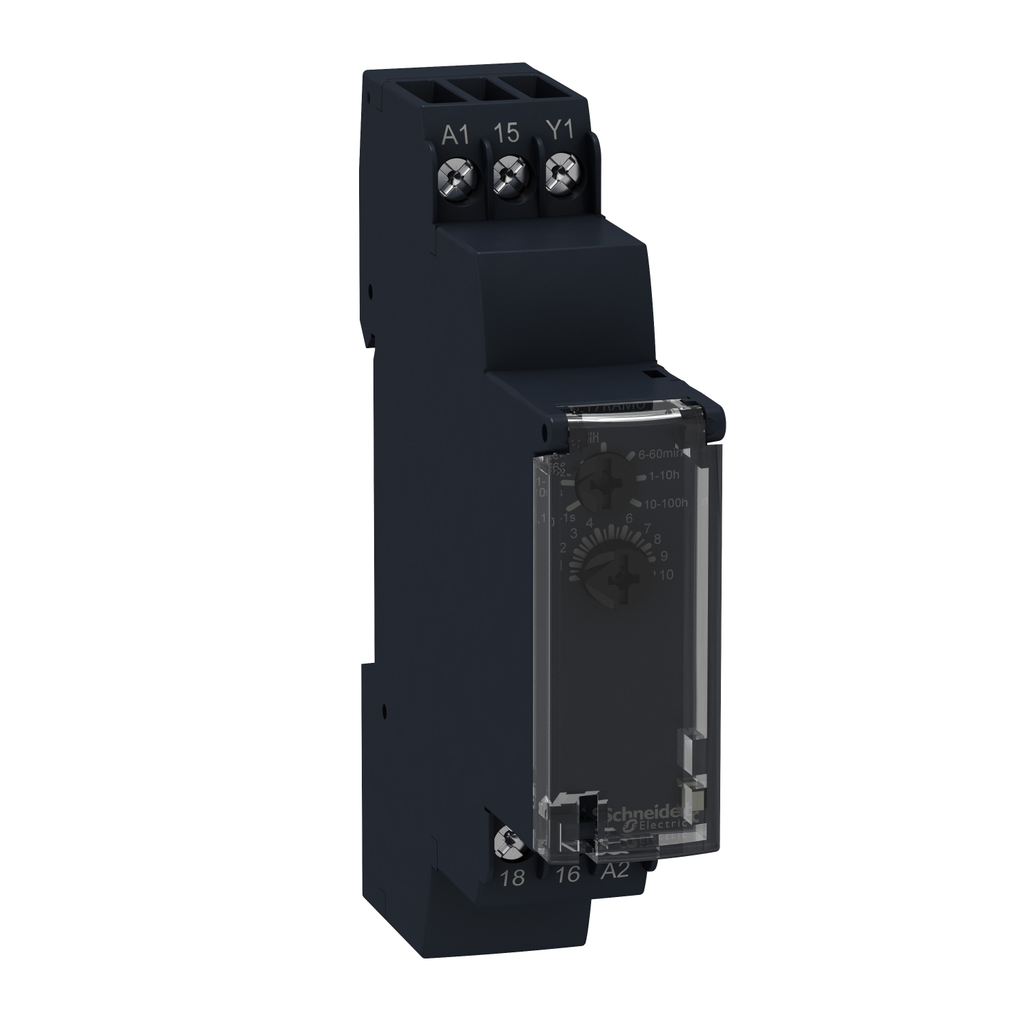 Mayer-DDS-single function relay, Harmony Timer Relays, 0.7A, 1s..100h, off delay, solid state output, 24 to 240V AC-1
