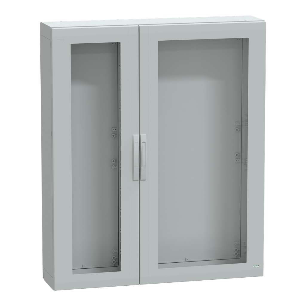 NSYPLA15123TG – Floor standing polyester enclosure, Thalassa PLA, glazed door, completely sealed, 1500x1250x320mm, IP65, IK08