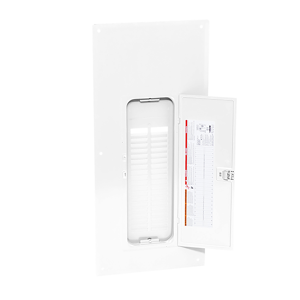 QOC40UFW – Replacement cover, QO, for 40 space load center, flush, white