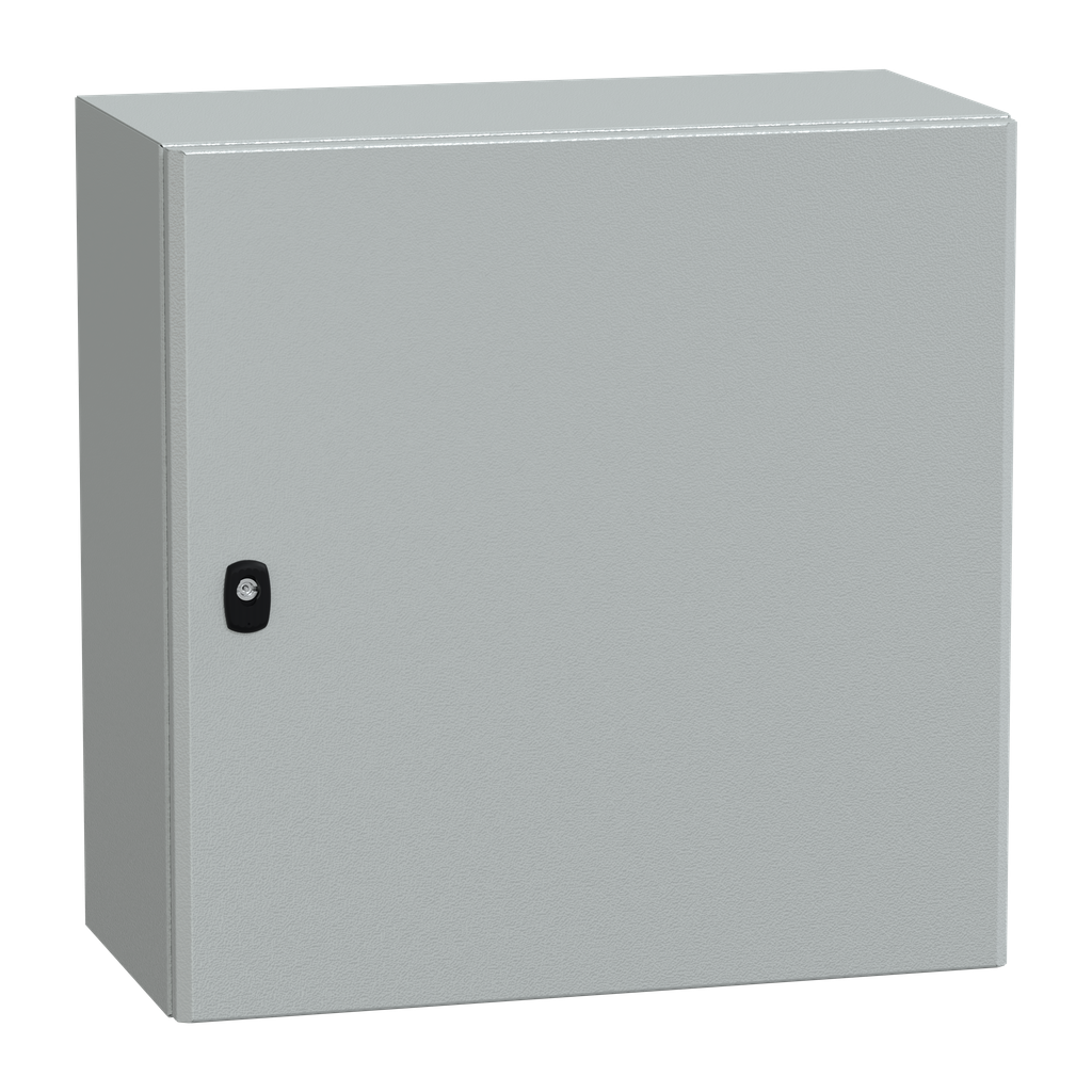 NSYS3D6630 – Wall mounted steel enclosure, PanelSeT S3D, plain door, without mounting plate, 600x600x300mm, IP66, IK10