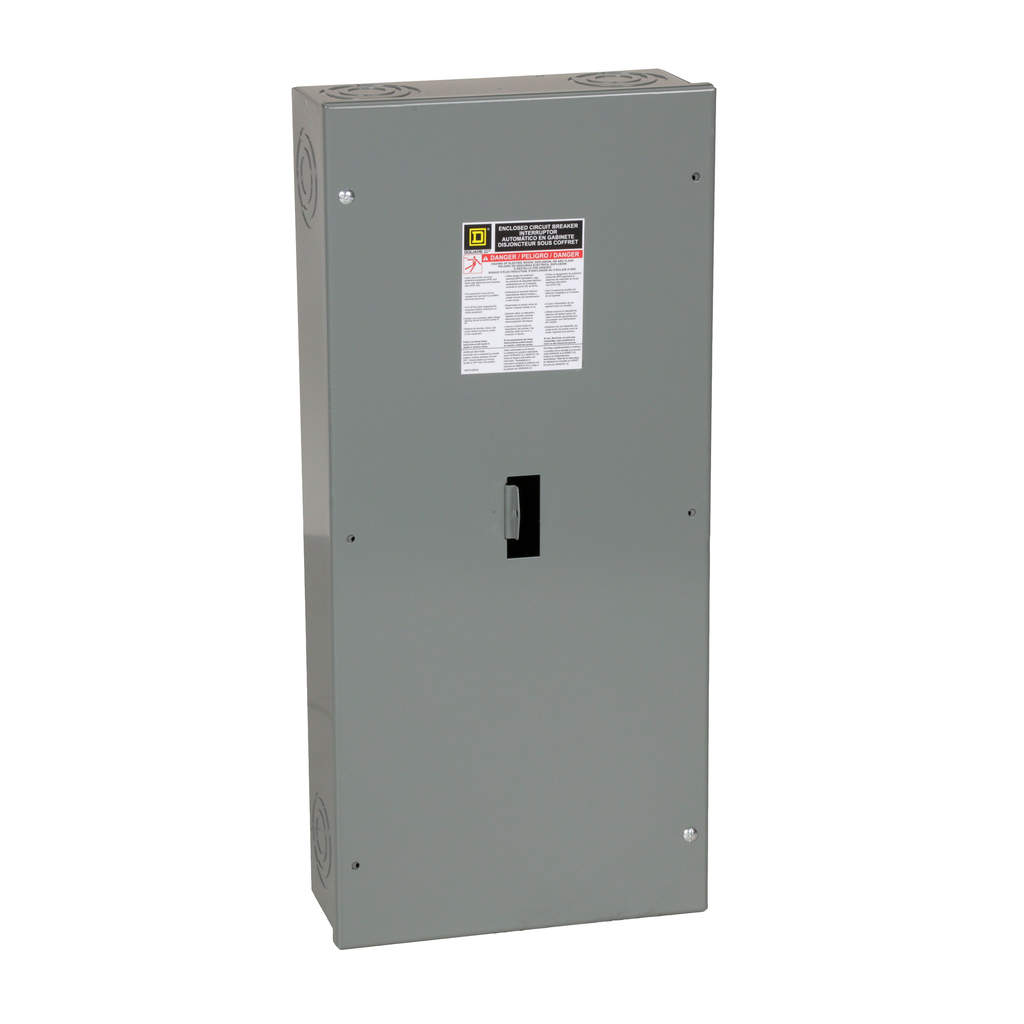 H150S – Circuit breaker enclosure, PowerPacT H, 15 to 150A, 2 pole, surface mount, NEMA 1
