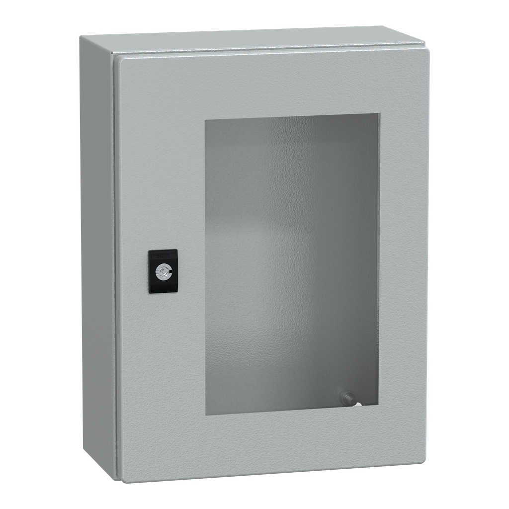 NSYCRN43150T – PanelSeT CRN tspt door w/o mount.plate. H400xW300xD150 IP66 IK08 RAL7035..