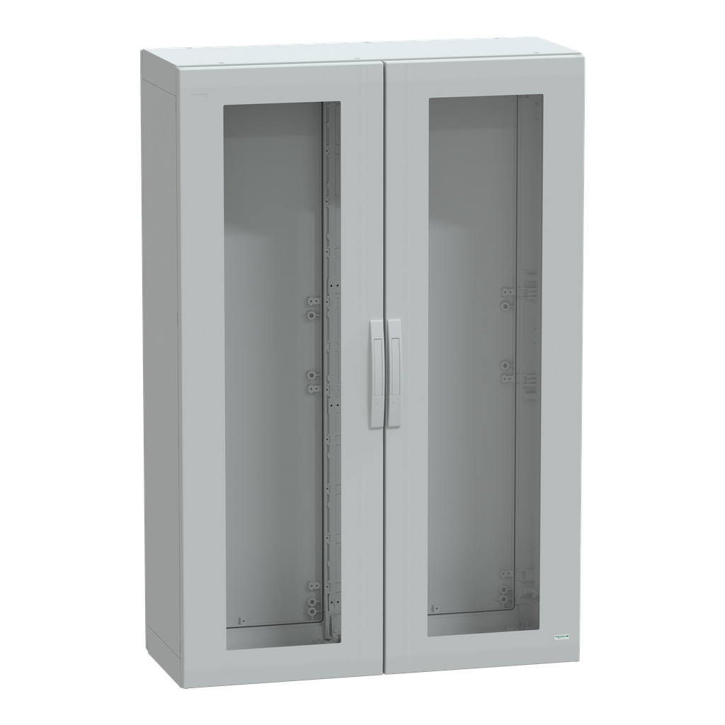 NSYPLA15104TG – Floor standing polyester enclosure, Thalassa PLA, glazed door, completely sealed, 1500x1000x420mm, IP65, IK08