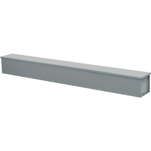 Product image for Square D RDB86 8 x 8 Inch x 6 Foot NEMA 3R 14 Gauge Steel Gray Polyester Powder Coated Raintight Wiring Trough