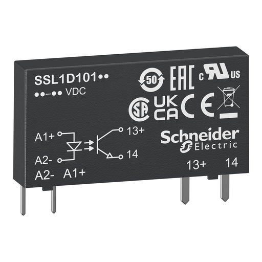 Mayer-DDS-plug in relay, Harmony Solid State Relays, 2A, zero voltage switching, input 15 to 30V DC, output 24 to 280V AC-1