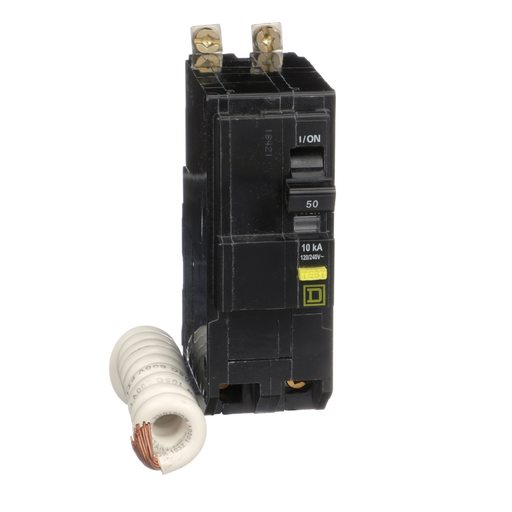 Product image for Square D QOB250GFI 120/240 Volt 50 Amp Miniature Circuit Breaker