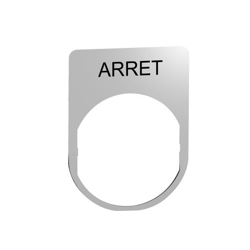 Mayer-DDS-legend plate metal with arret marking-1