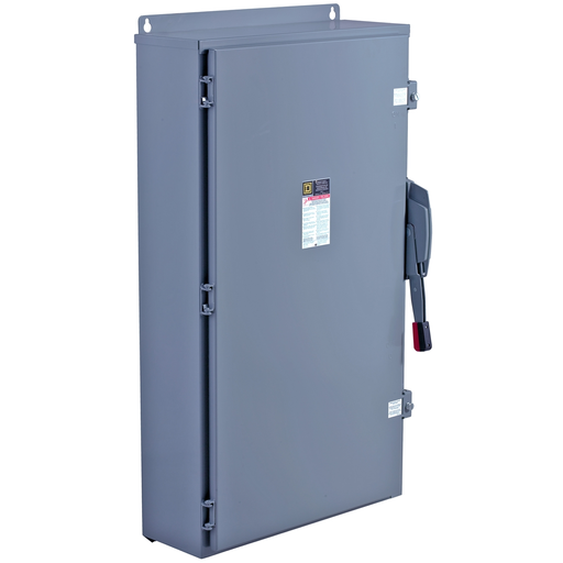 Mayer-DDS-Safety switch, heavy duty, fusible, 400A, 4 pole, 350hp, 600VAC/DC, NEMA 12-1
