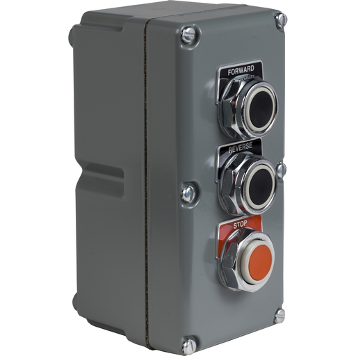 Product image for Square D 9001KYK31 600 VAC 10 Amp 3NO 3NC NEMA 1/3/4/13 Die-Cast Zinc Push Button Control Station