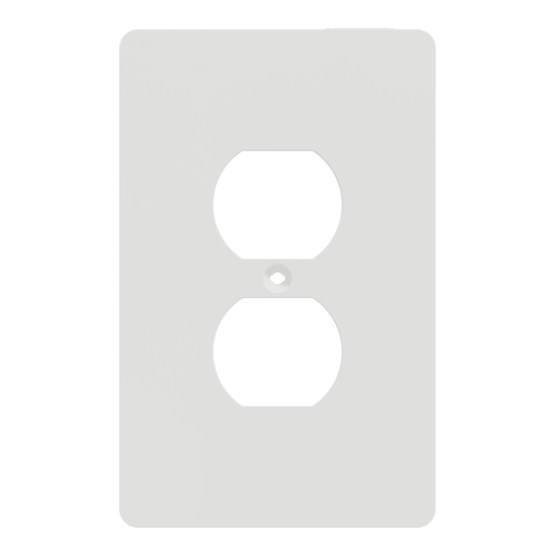 Mayer-DDS-Cover frame, X Series, for duplex socket-outlet, 1 gang, screw fixed, mid sized plus, white, matte finish-2