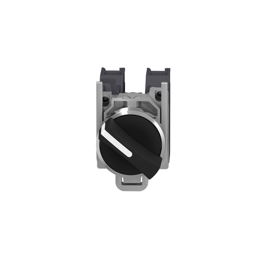 Mayer-DDS-Selector switch, Harmony XB4 - ATEX D, metal, 22mm, 2 positions, black standard handle, stay put, screw clamp terminals, 1NO + 1NC-2