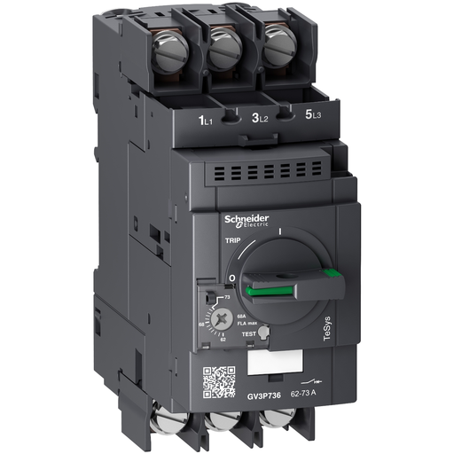 Mayer-DDS-Motor circuit breaker, TeSys Deca, 3P, 62-73 A, thermal magnetic, lugs terminals-1