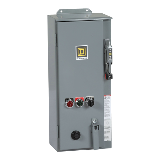 Product image for Square D 8538SCASP3 480/600 VAC 5 to 10 Hp NEMA 12 Full Voltage Non-Reversing Combination Starter