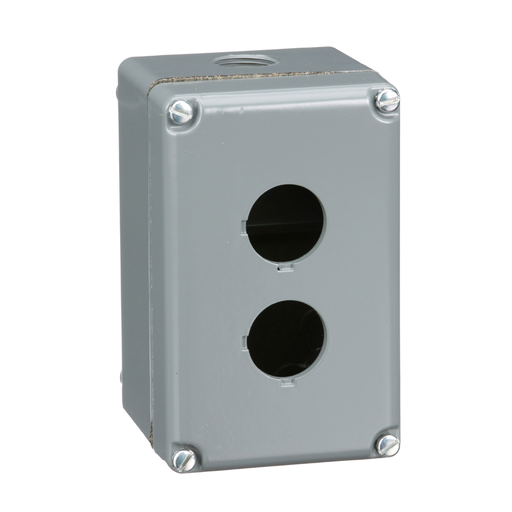 Product image for Square D 9001KY2 3.63 x 5.75 x 3.53 Inch NEMA 1/3/4/6/12/13 2-Hole Push Button Control Station Enclosure