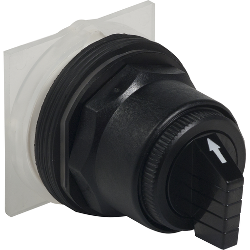 Product image for Square D 9001SKS52B 30 mm 3-Position Momentary/Maintained/Momentary Knob Non-Illuminated Selector Switch Operator