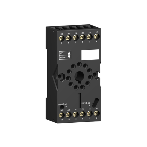 Mayer-DDS-socket ,Harmony Electromechanical Relays, for RUMC2 relays, 12A, screw connectors, separate contact-1
