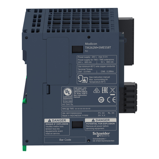 Mayer-DDS-motion controller, Modicon M262, 3ns per instruction, 24 axes, Ethernet, Sercos-2