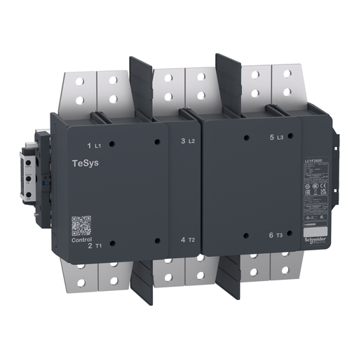 Product image for SQD LC1F2600 contactor body withou