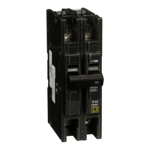 Product image for Square D QOU290 2-Pole 90 Amp 120/240 Volt Thermal Magnetic/Common Trip Miniature Circuit Breaker