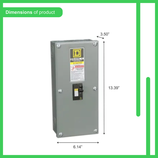 Mayer-DDS-Enclosed molded case switch, QO, 100A, 2 pole, 240VAC, 10kA, plug in mount, NEMA 1-2