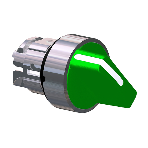 Mayer-DDS-Head for selector switch, Harmony XB4, green Ø22 mm 2 position stay put-1