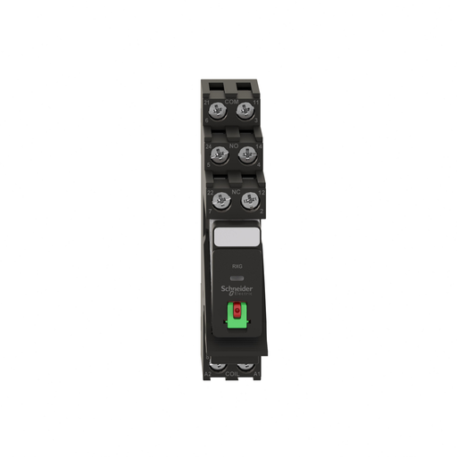 Mayer-DDS-interface plug in relay, Harmony Electromechanical Relays, 5A, 2CO, with LED, pre assembled, lockable test but to n, 24V AC-2