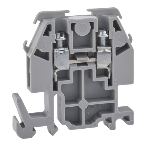 Product image for Square D 9080GME6 600 Volt 30 Amp 22 to 10 AWG 35 mm Din Rail Terminal Block