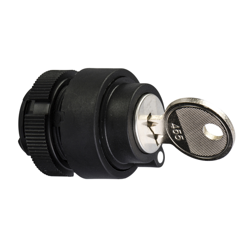 Mayer-DDS-Selector switch, Harmony XAC, plastic, black, 2 positions, left withdrawal position, spring return-1