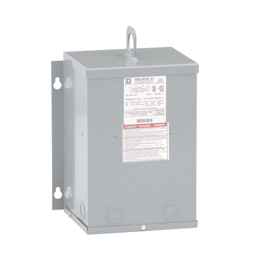 Product image for Square D 3S1F 240 x 480 VAC Primary 120/240 VAC Secondary Dry Sealed Transformer