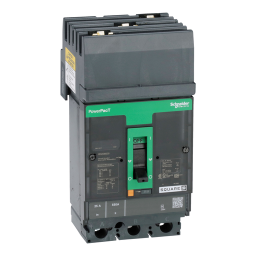 Product image for Square D HDA36025 25 Amp 600 Volt Molded Case Circuit Breaker