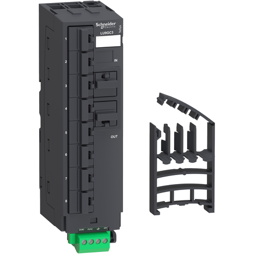 Mayer-DDS-Modbus hub, TeSys Ultra, 10 RJ45 and 1 screw terminal block-1