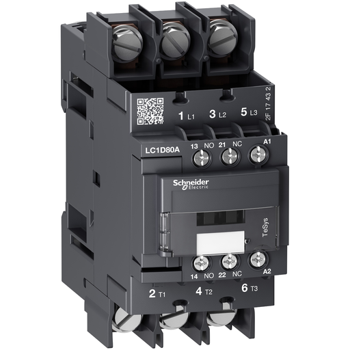 Product image for SQUARED LC1D80A6LE7 Contactor, TeSy