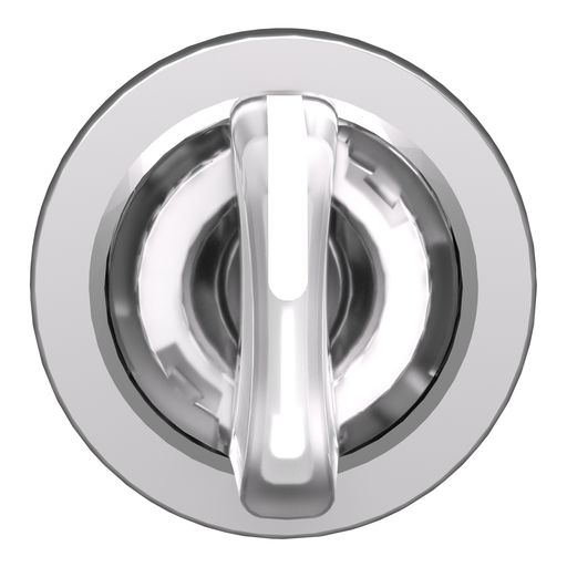 Mayer-DDS-Head for illuminated selector switch, Harmony XB4, metal, white handle, 30mm, universal LED, 3 positions, right to center-2