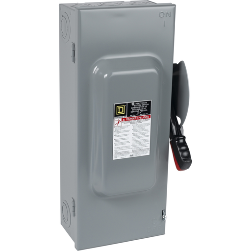Mayer-DDS-Safety switch, heavy duty, fusible, 60A, 4 pole, 50hp, 600VAC/DC, NEMA 1-1