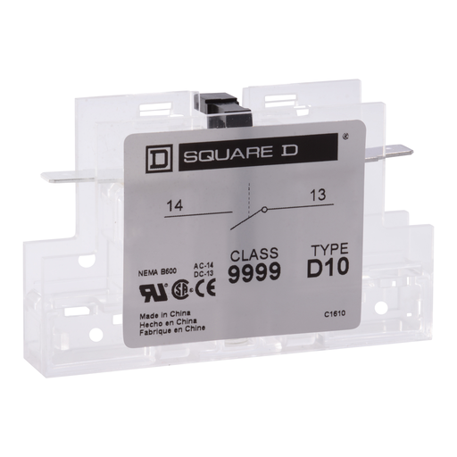 Mayer-DDS-Contactor, Definite Purpose, auxiliary contact, 3A at 120 VAC, 1 NO contact, for 20A to 40A DPA contactors, gold flashed-1