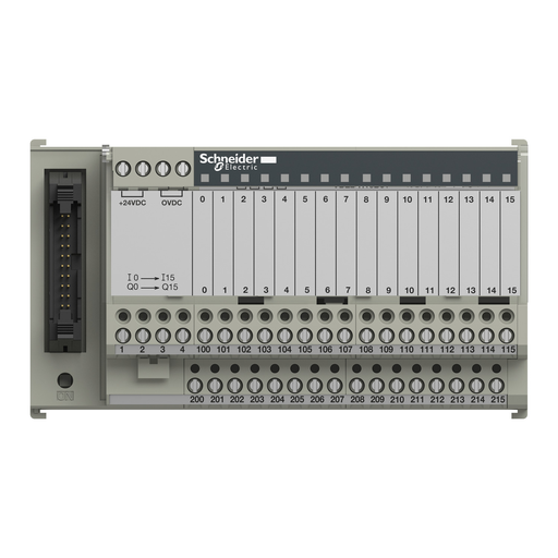 Mayer-DDS-passive connection sub-base ABE7 - 16 inputs or outputs - Led-2