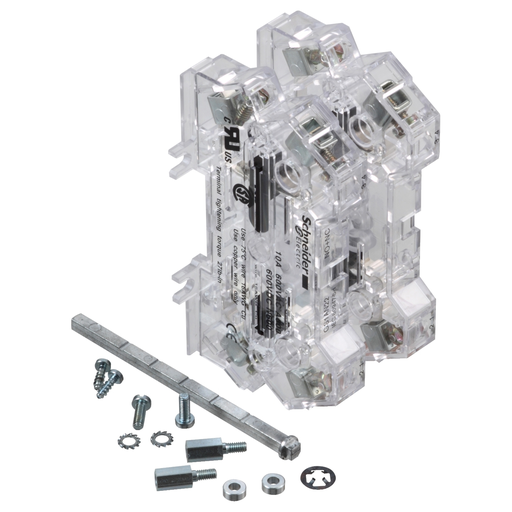 Mayer-DDS-Auxiliary contacts, TeSys GS, 2NC+2NO, instantaneous, left side mounting, for GS1 and GS2 with front/right handle-1